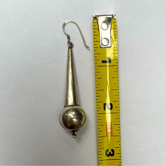 Boho silver earrings - Picture 2 of 4